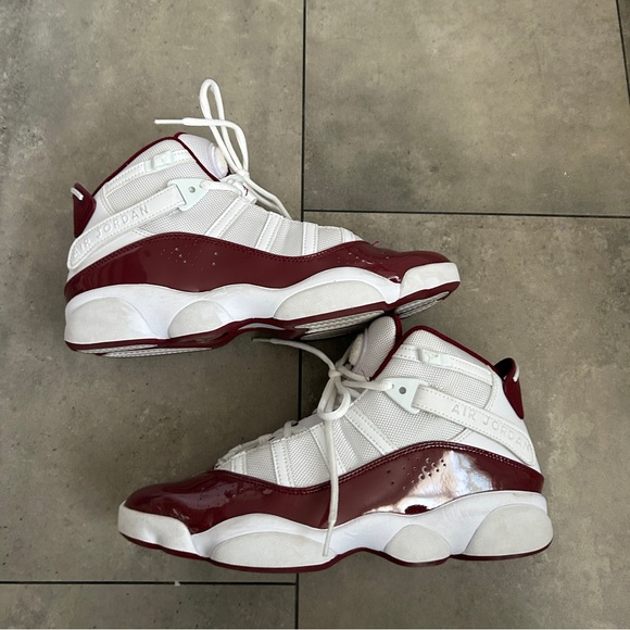 Nike Air Jordan 6 Rings Team Red mid sneakers 9 - Picture 1 of 9